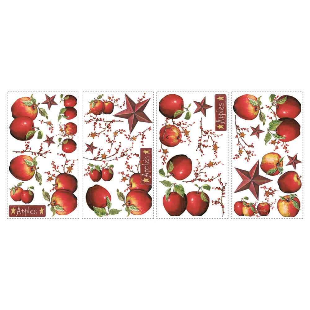 Country Apples Wall Decals Printed | Wallhogs