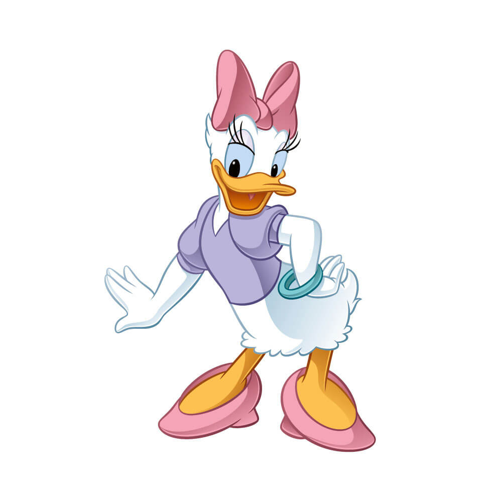 Daisy Duck Wall Decal Assembled | Wallhogs