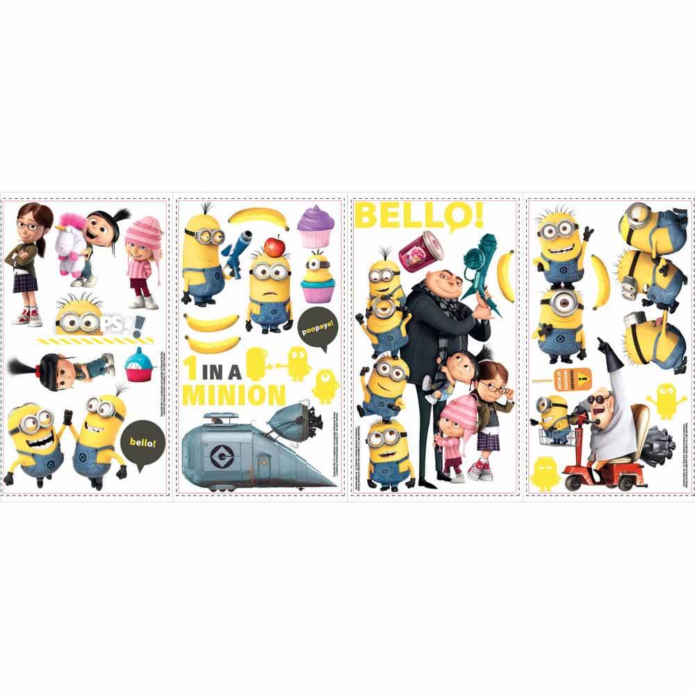 Despicable Me 2 Movie Pak Decals Printed | Wallhogs