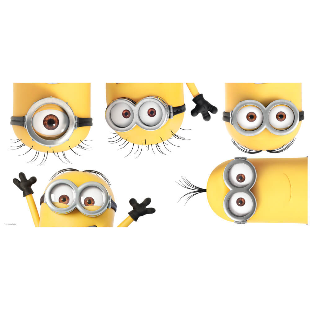 Despicable Me 3 Minions Peeking Decals Printed | Wallhogs