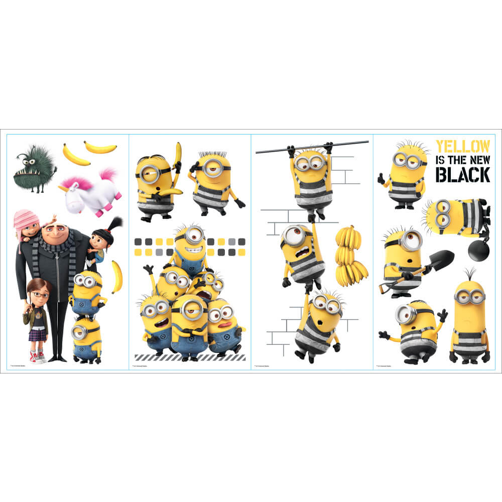 Despicable Me 3 Movie Decals Printed | Wallhogs