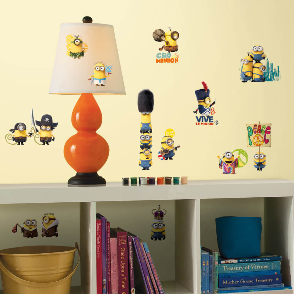Despicable Me Minions Decal Pak Installed | Wallhogs