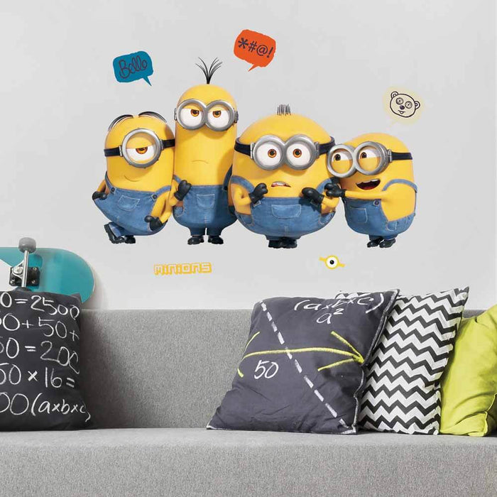 Despicable Me Minions 2 Wall Decals Installed | Wallhogs
