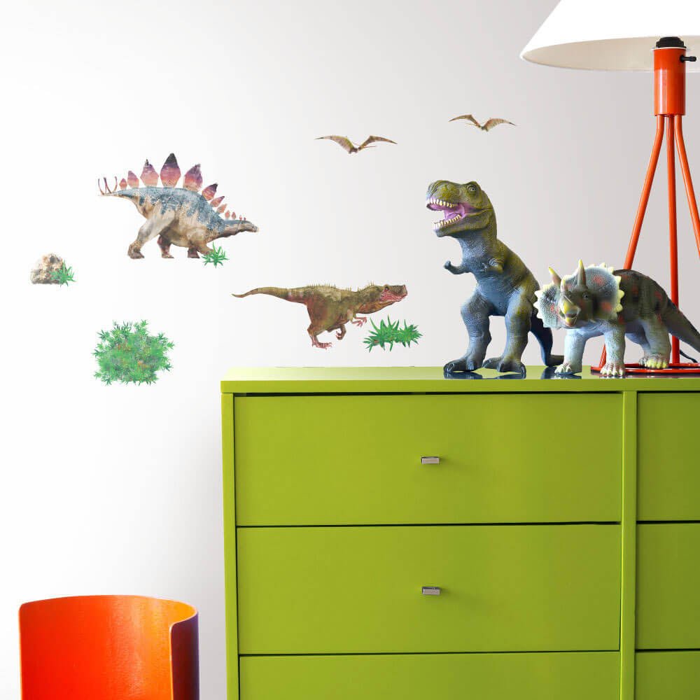 Dinosaur Wall Decals Installed 2 | Wallhogs