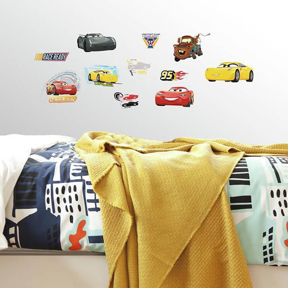 Disney Cars 3 Wall Decals Installed | Wallhogs
