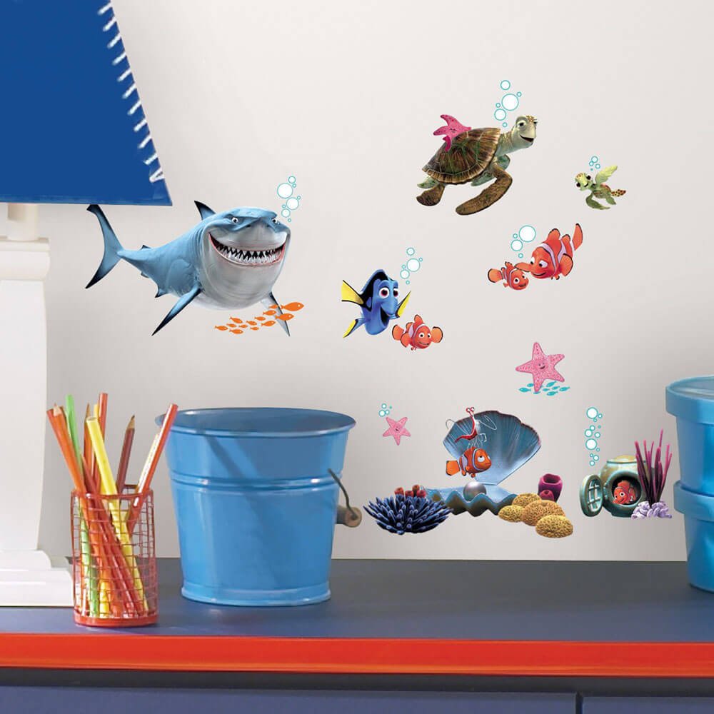 Finding Nemo Wall Decals Installed | Wallhogs