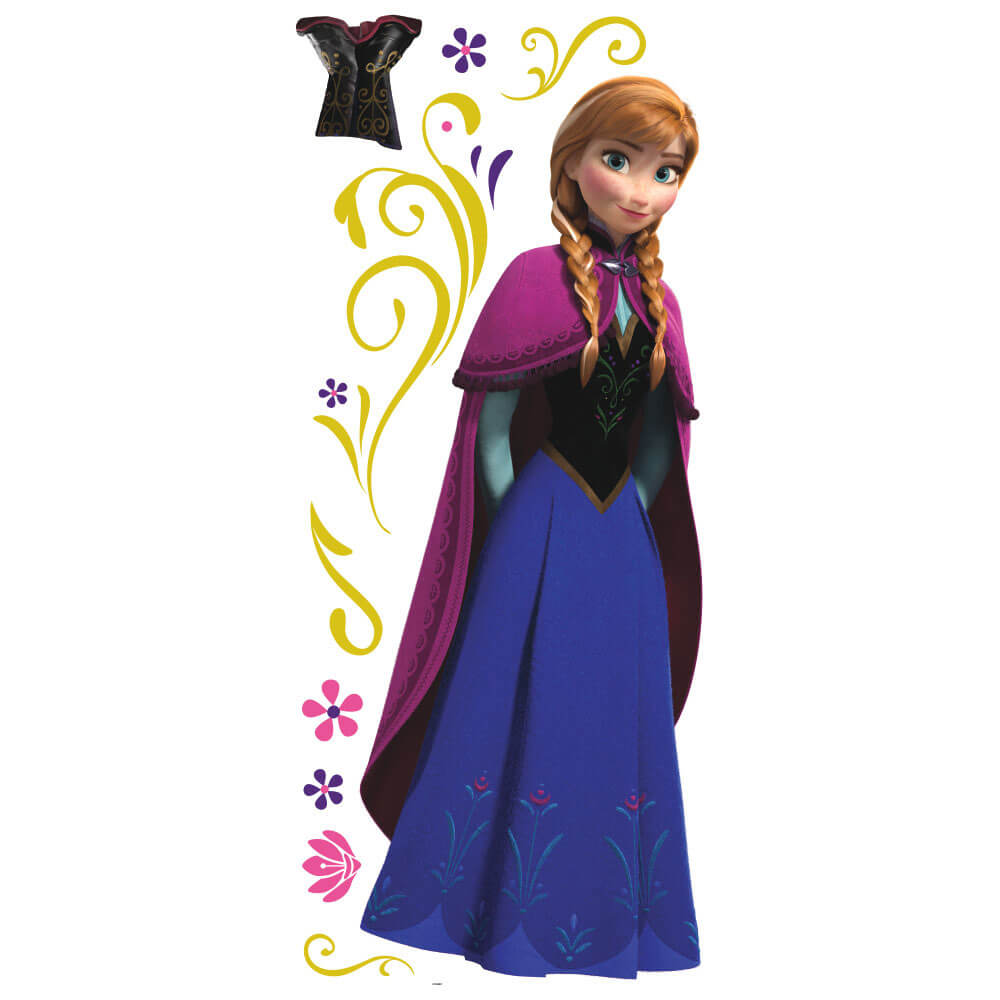 Disney's Frozen Anna Movie Giant Wall Decal Printed Sheet