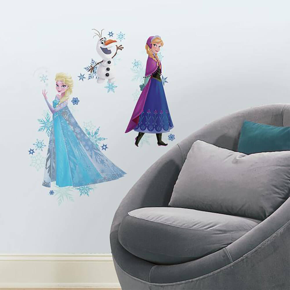 Disney's Frozen  Elsa, Anna & Olaf Wall Decals Installed