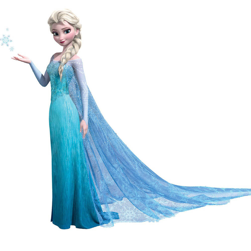 Frozen Elsa Movie Wall Decal w/Glitter Assembled