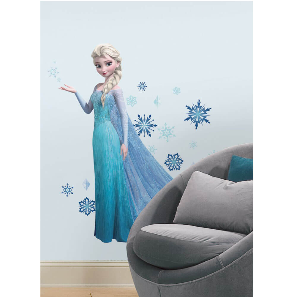 Frozen Elsa Movie Wall Decal w/Glitter Installed