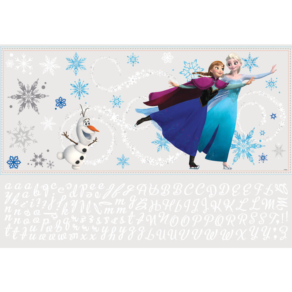 Disney's Frozen Headboard Wall Decals w/Personalization Printed Sheet