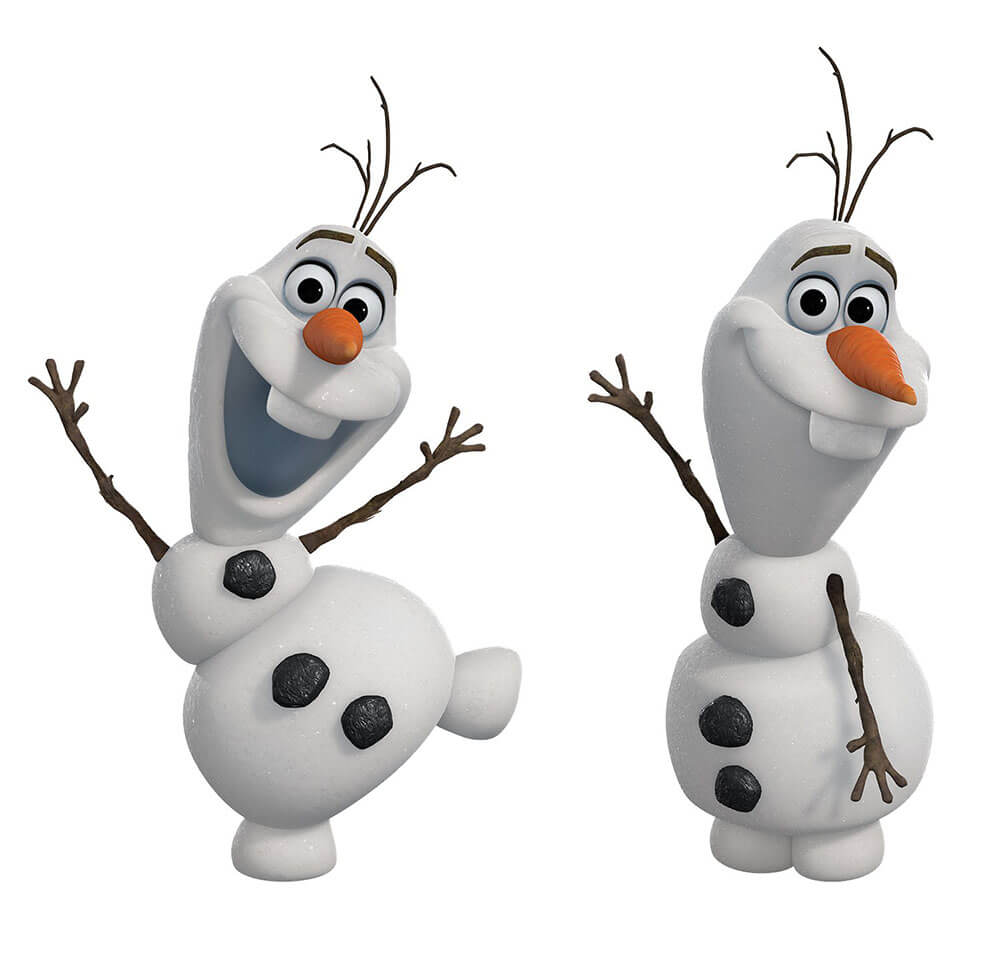 Frozen Olaf Movie Wall Decals Assembled | Wallhogs