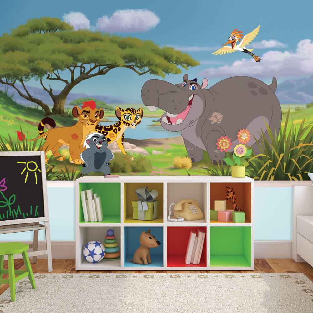 The Lion Guard Wall Mural Installed | Wallhogs