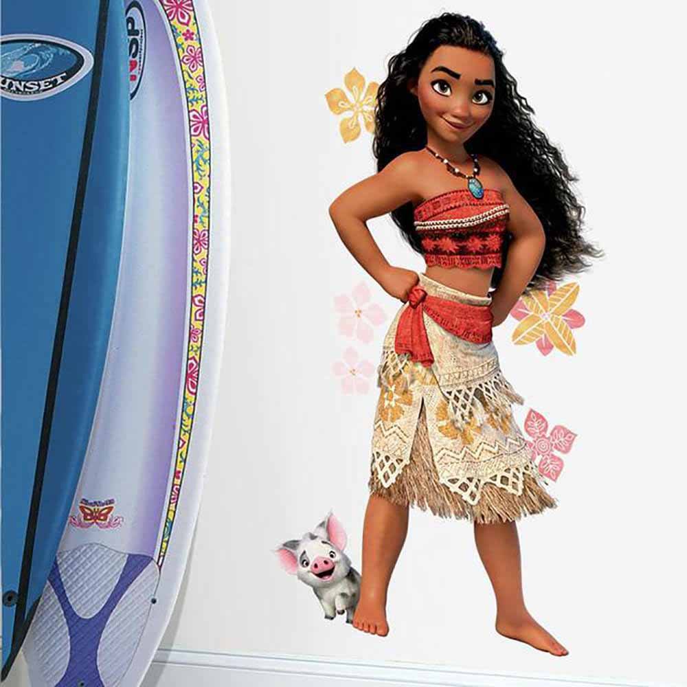 Moana Giant Wall Decal Installed | Wallhogs