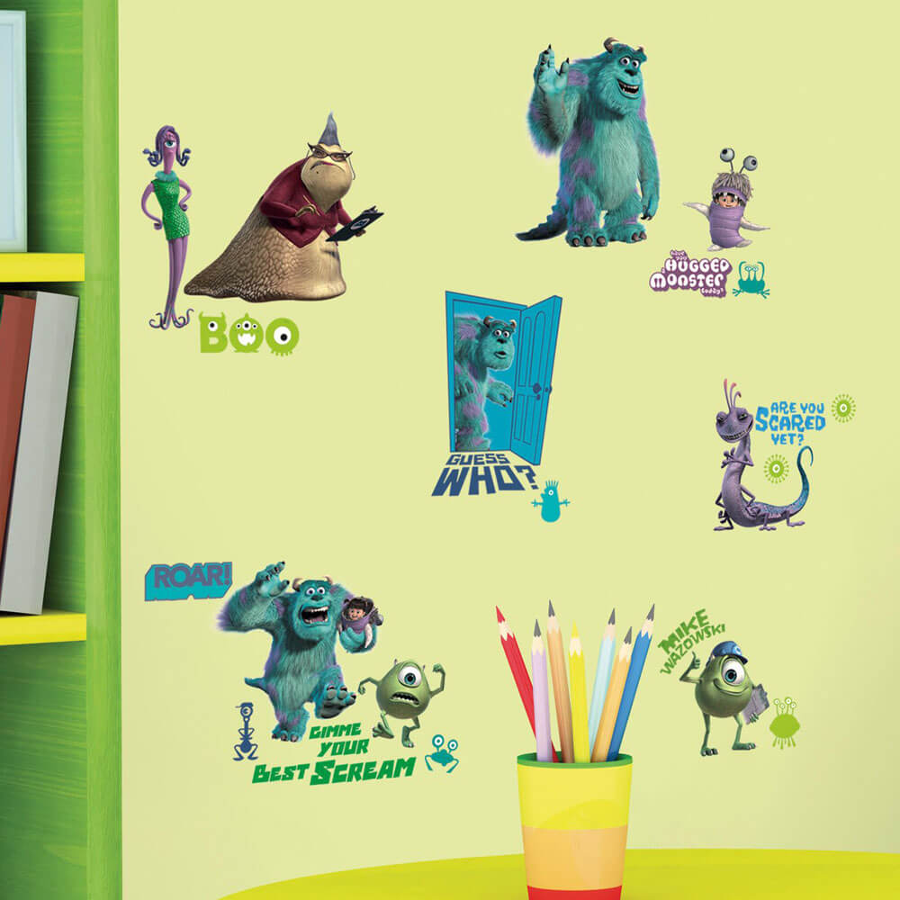 Disney's Monsters Inc. Wall Decals Installed