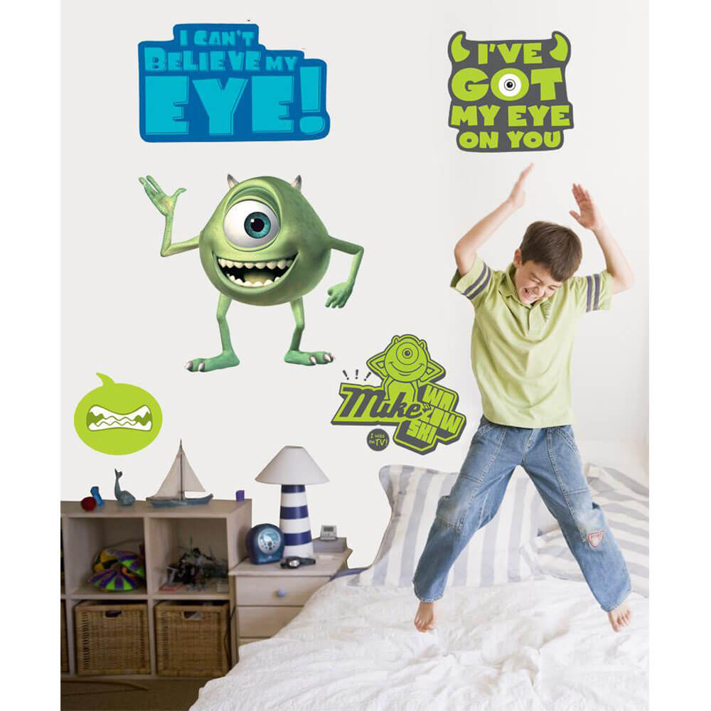 Disney's Monsters Inc. Mike Giant Wall Decal Installed