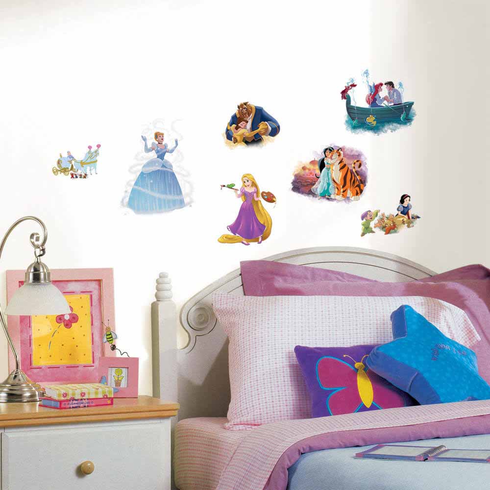 Princess Dream Big Wall Decals Installed