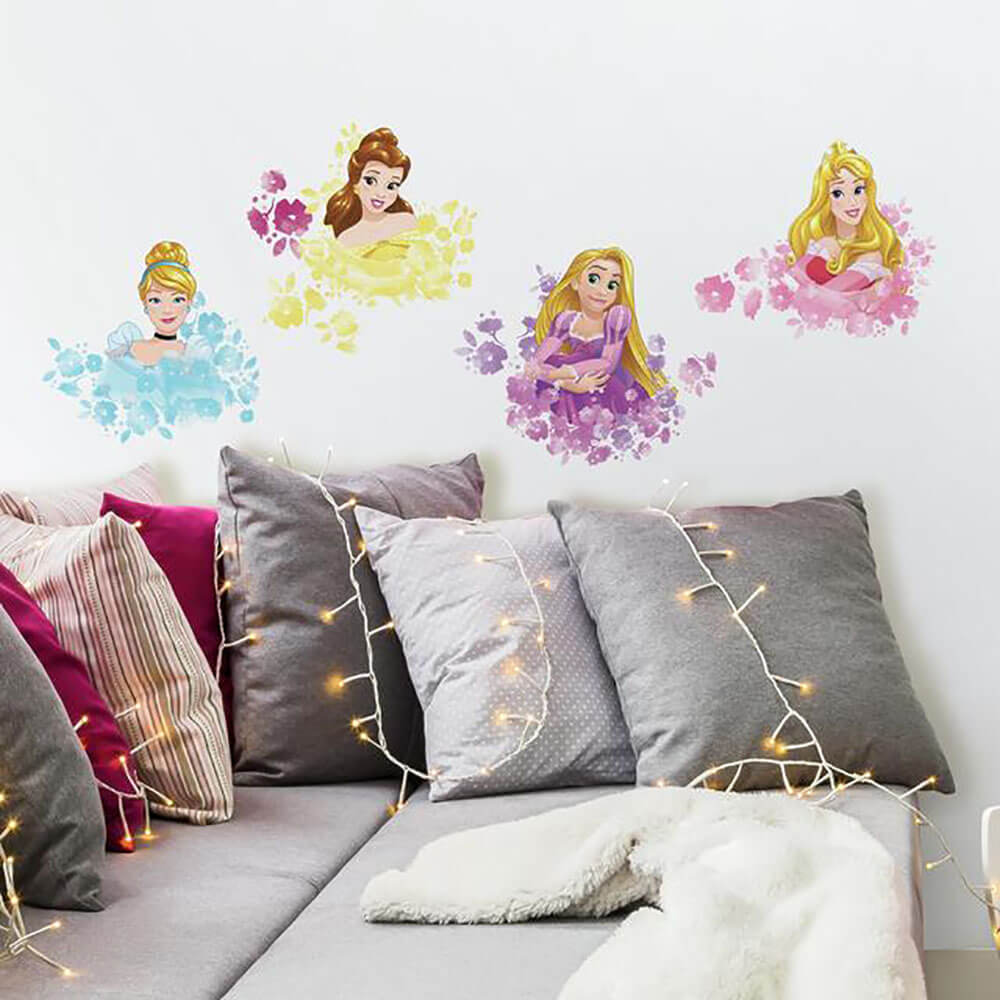 Princess Floral Wall Decals Installed | Wallhogs