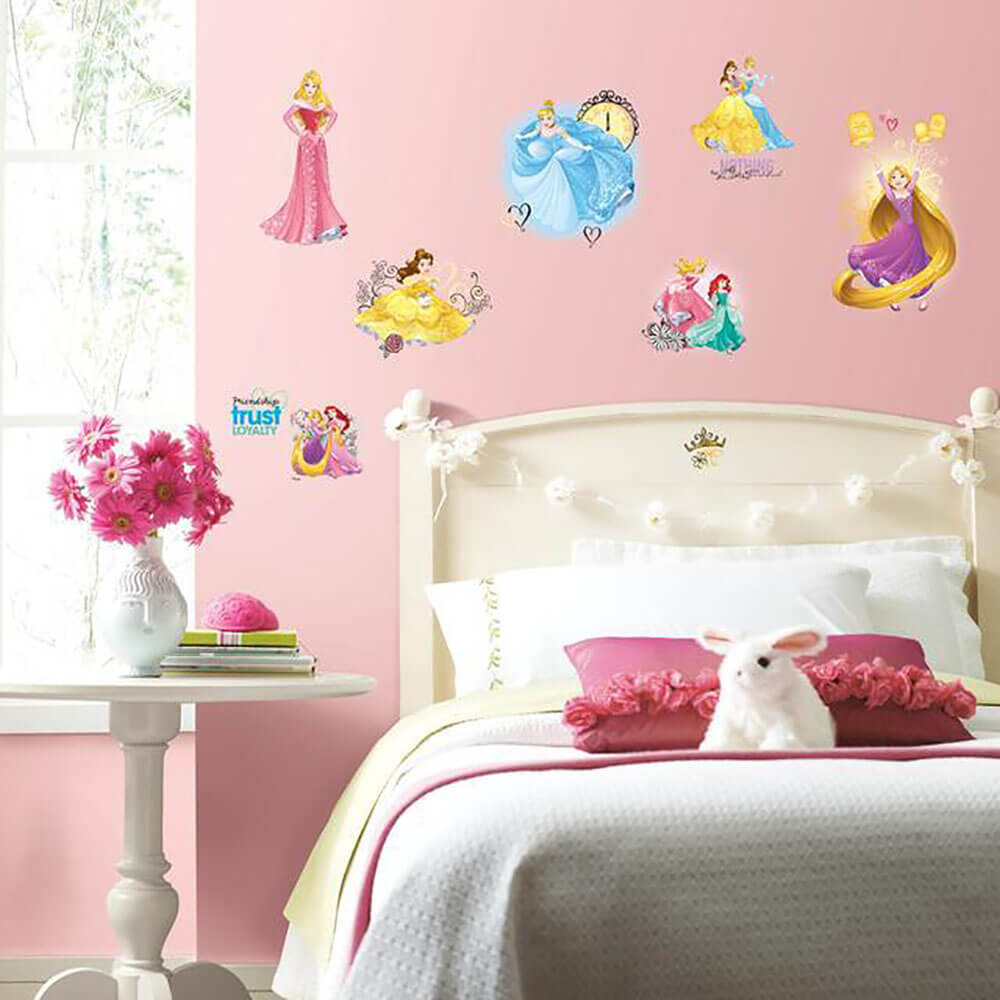 Princess Friendship Adventures Wall Decals Installed