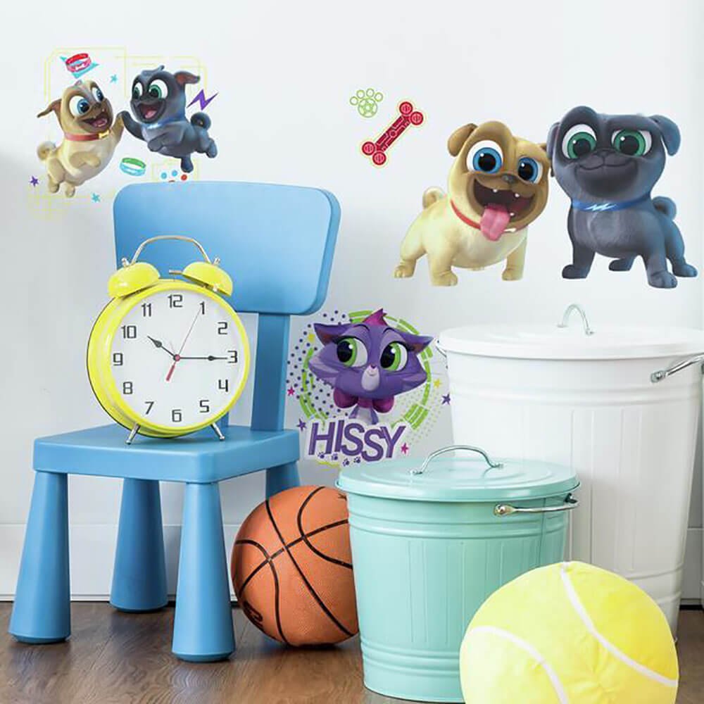 Puppy Dog Pals Wall Decals Installed