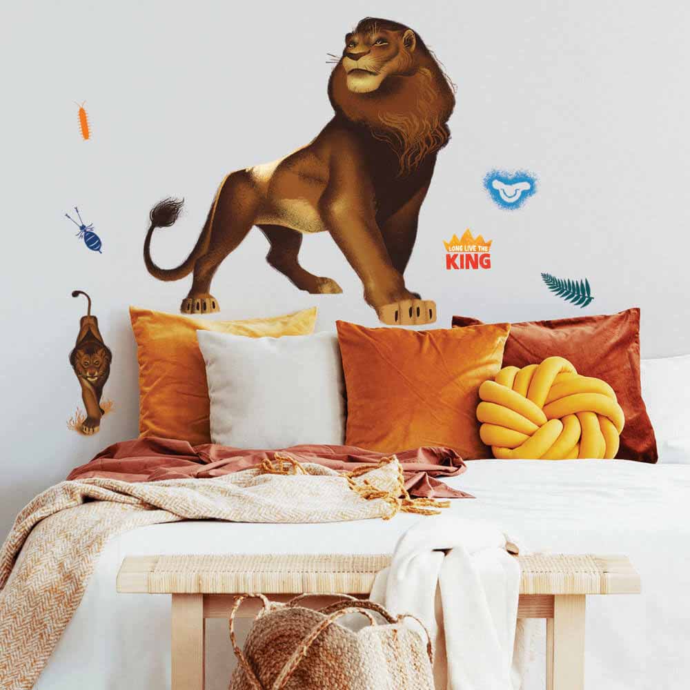 Simba Wall Decal Installed | Wallhogs