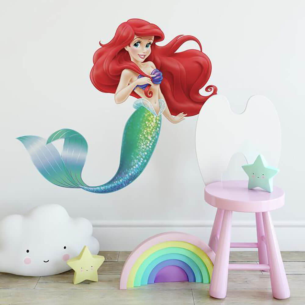 The Little Mermaid Wall Decal Installed | Wallhogs