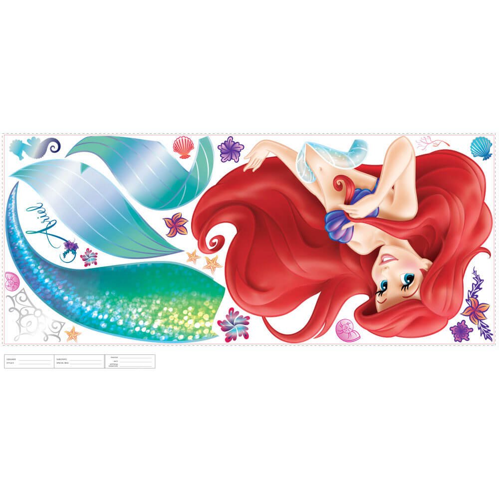 The Little Mermaid Wall Decal Printed | Wallhogs