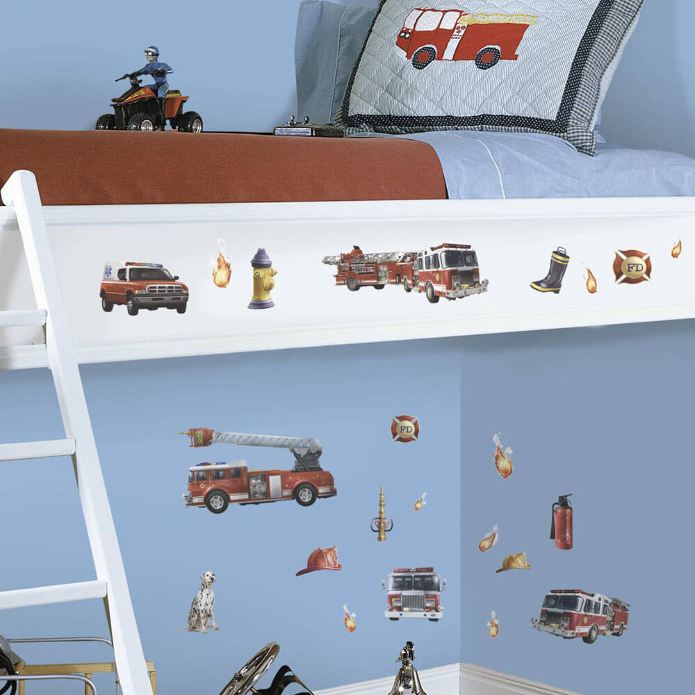 Fire Brigade Wall Decals Installed | Wallhogs