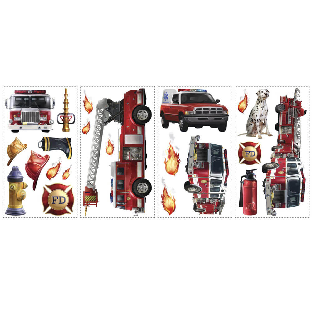 Fire Brigade Wall Decals Printed | Wallhogs