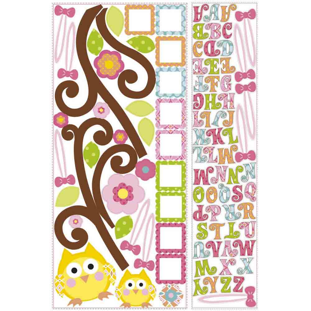 Giant Scroll Tree Letter Wall Decals Printed | Wallhogs