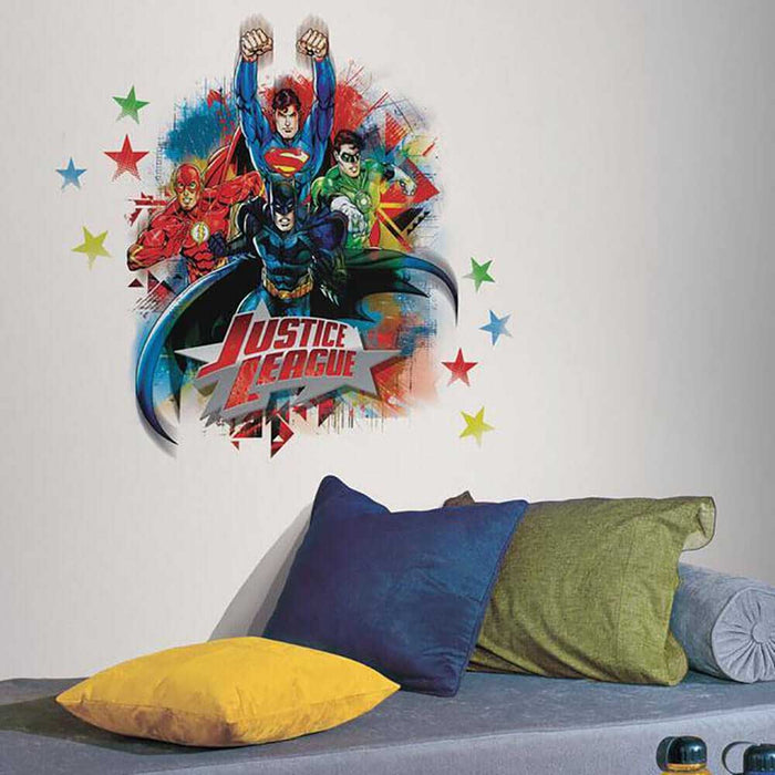 Justice League Wall Decal Installed | Wallhogs