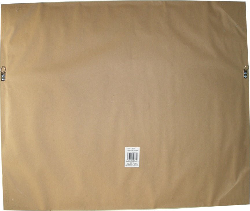 Raised Triple Flower Framed Art Kraft Paper Backing with Hangers