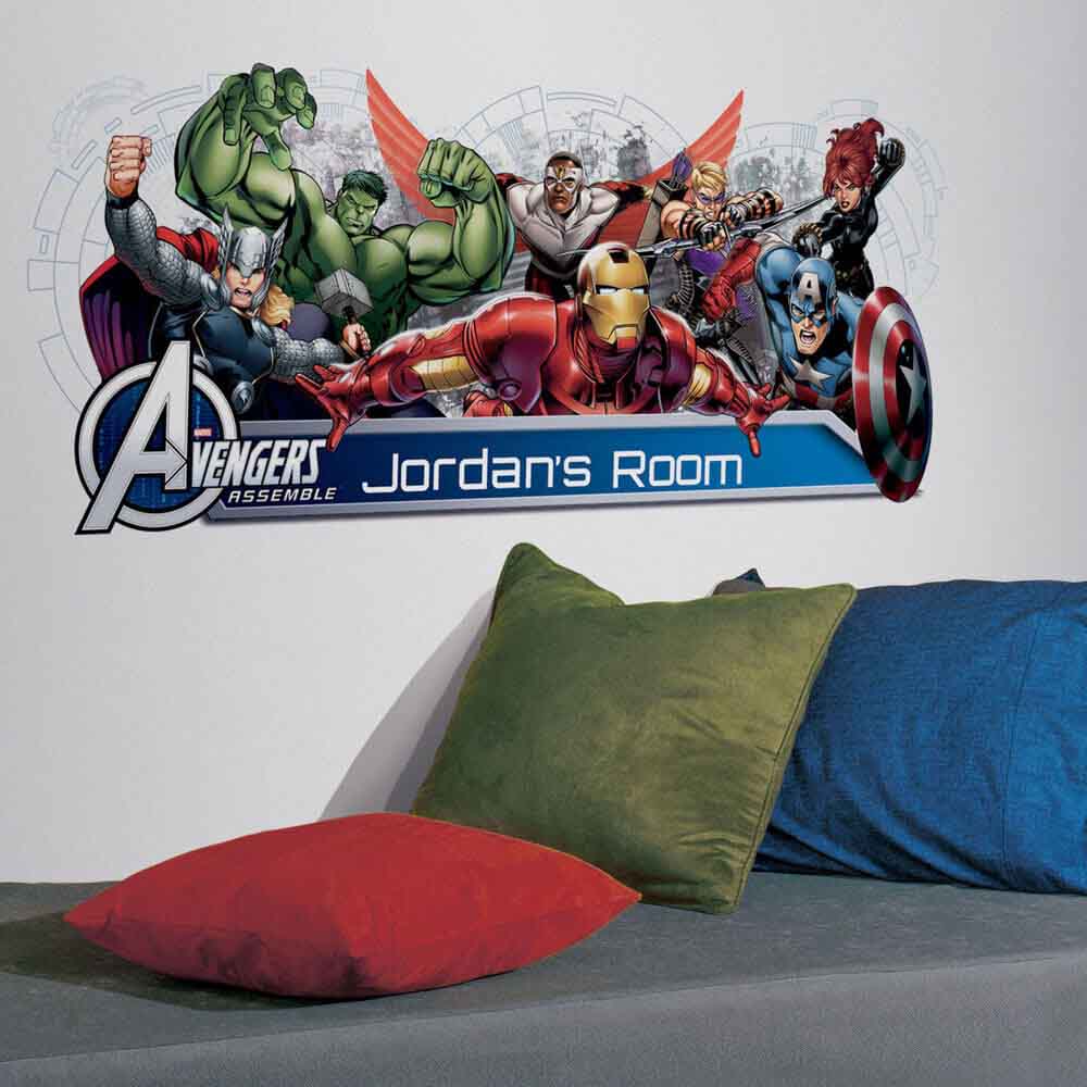 Avengers Personal Headboard Installed | Wallhogs