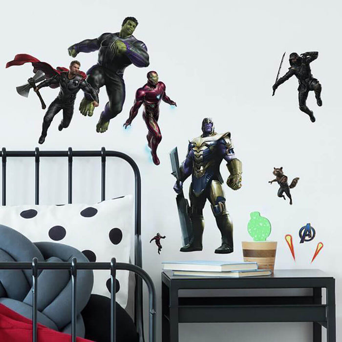 Marvel Comics Avengers Endgame Wall Decals Installed