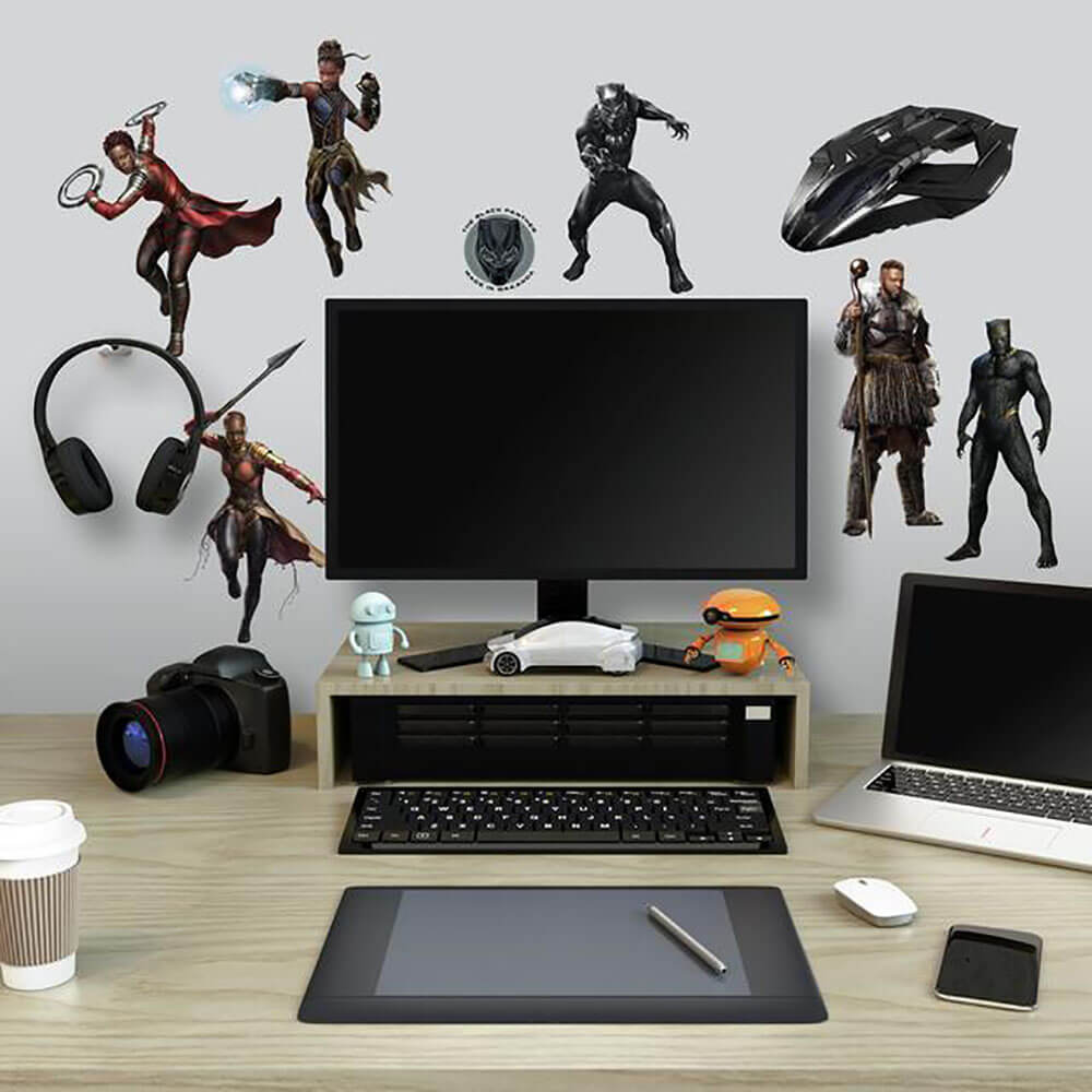 Black Panther Wall Decals Installed | Wallhogs