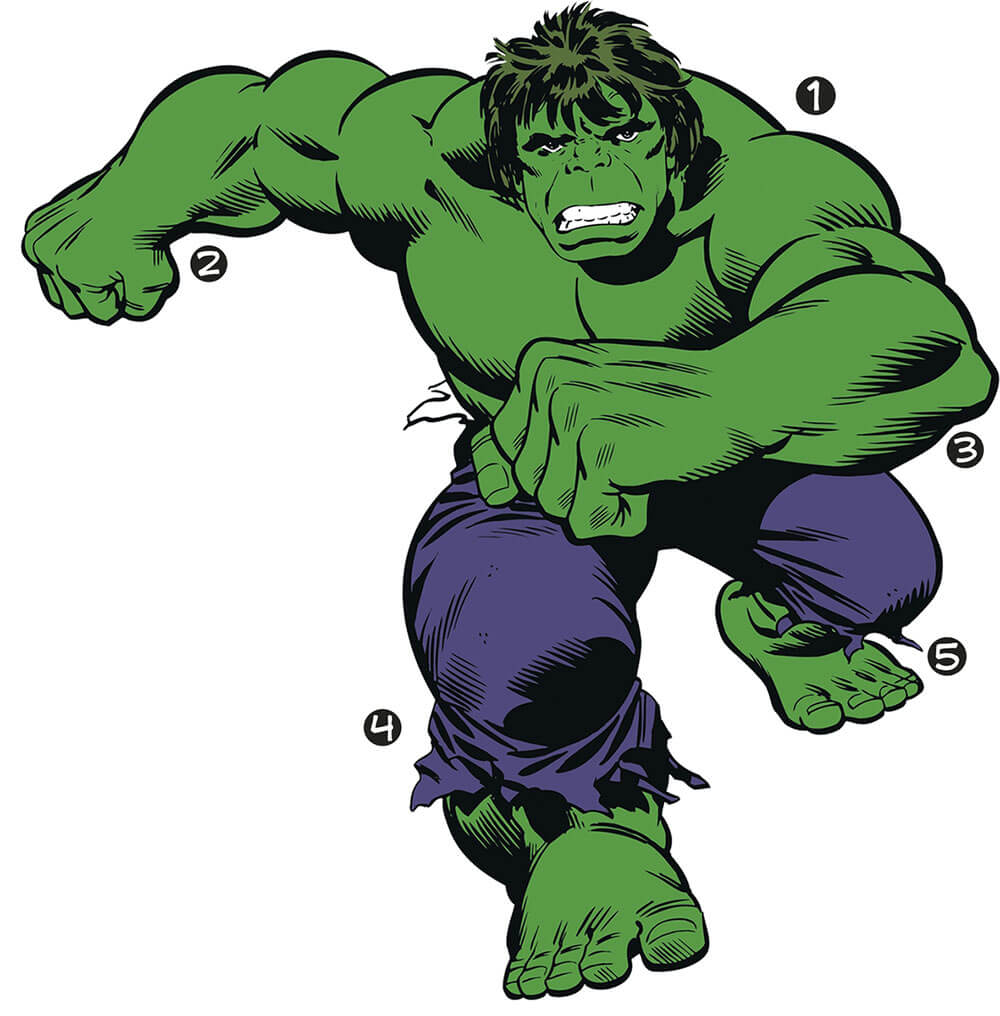 Hulk Classic Wall Decal Assembled | Wallhogs