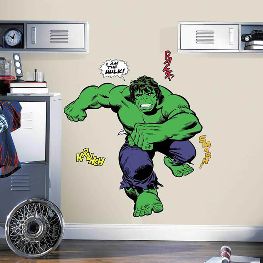 Hulk Classic Wall Decal Installed | Wallhogs