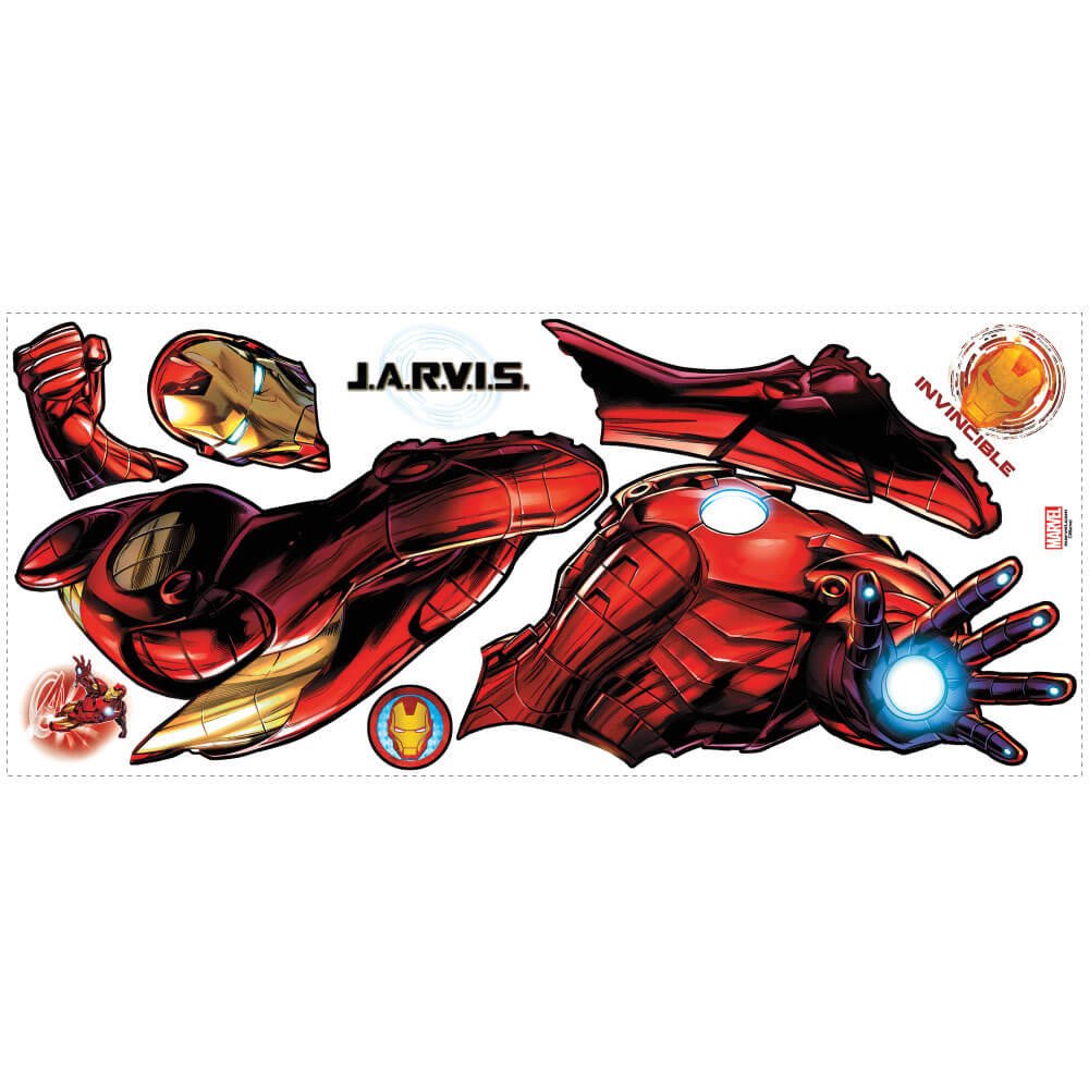 Iron Man Glow Wall Decal Printed Sheet