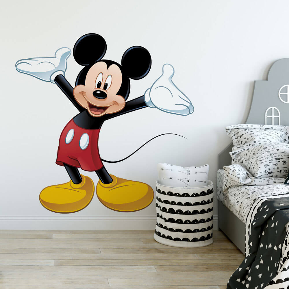 Mickey Mouse Wall Decal Installed | Wallhogs