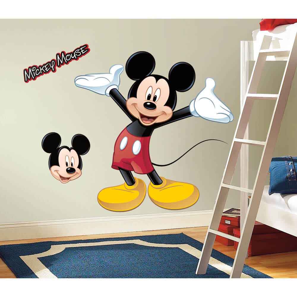 Mickey Mouse Wall Decal Displayed | Wallhogs