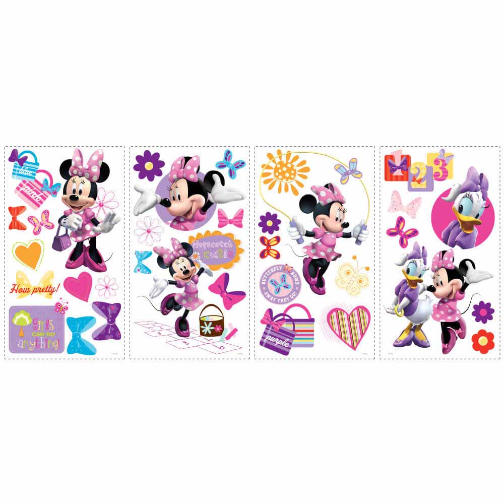 Minnie Bow-tique Wall Decals Printed
