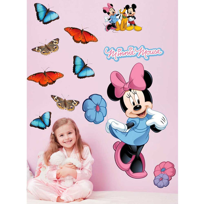 Minnie Mouse Wall Decal Installed | Wallhogs