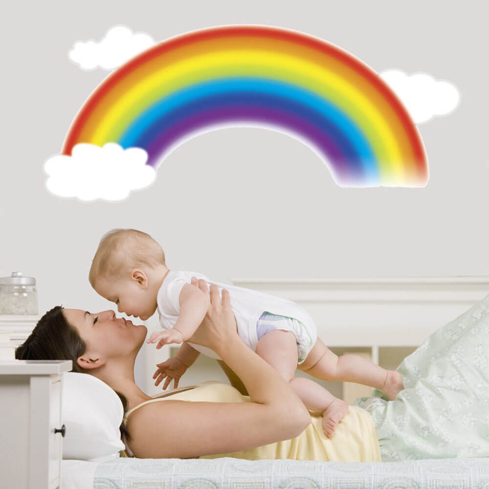 Over the Rainbow Wall Decal Installed | Wallhogs