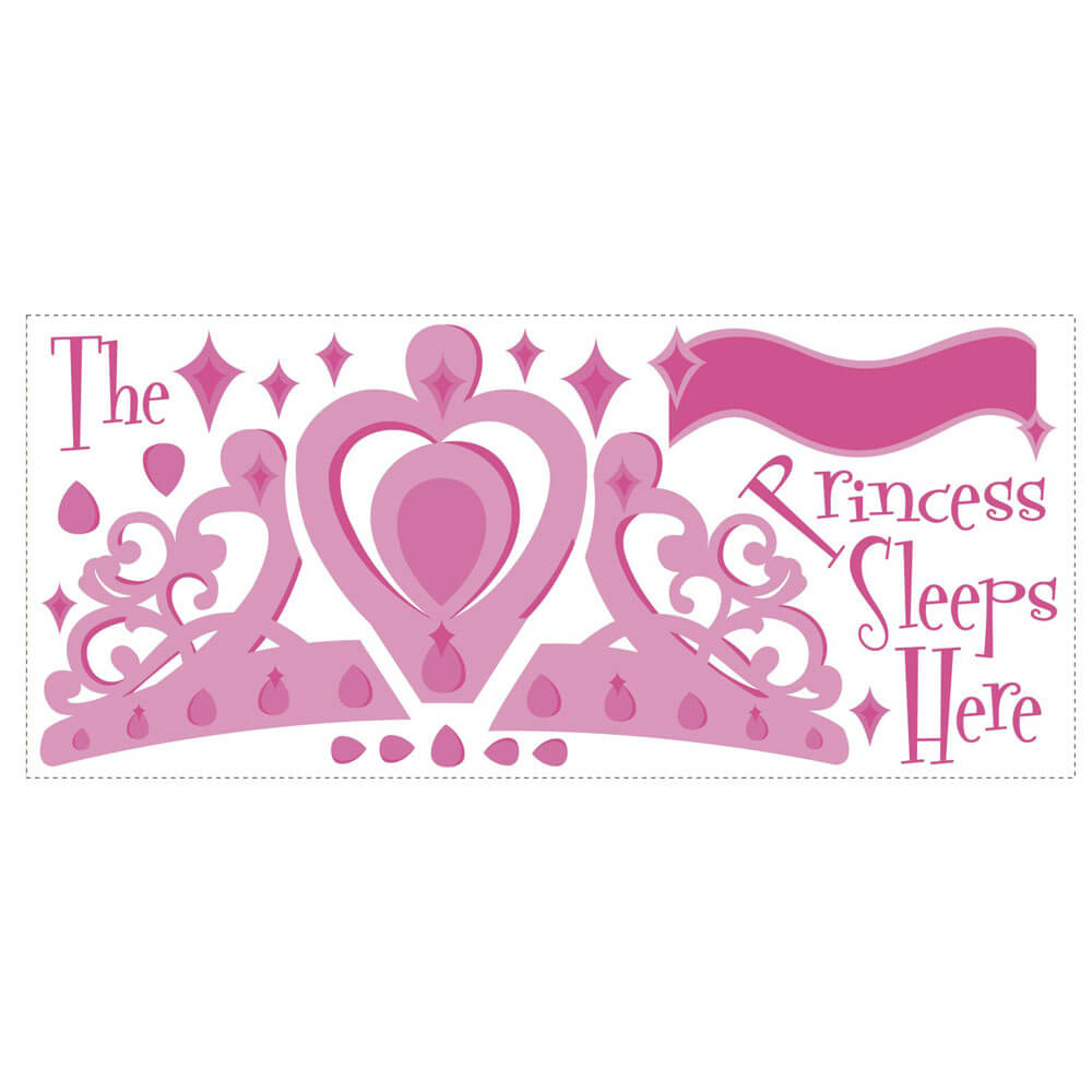 Princess Sleeps Here Wall Decals w/Letters Printed Sheet