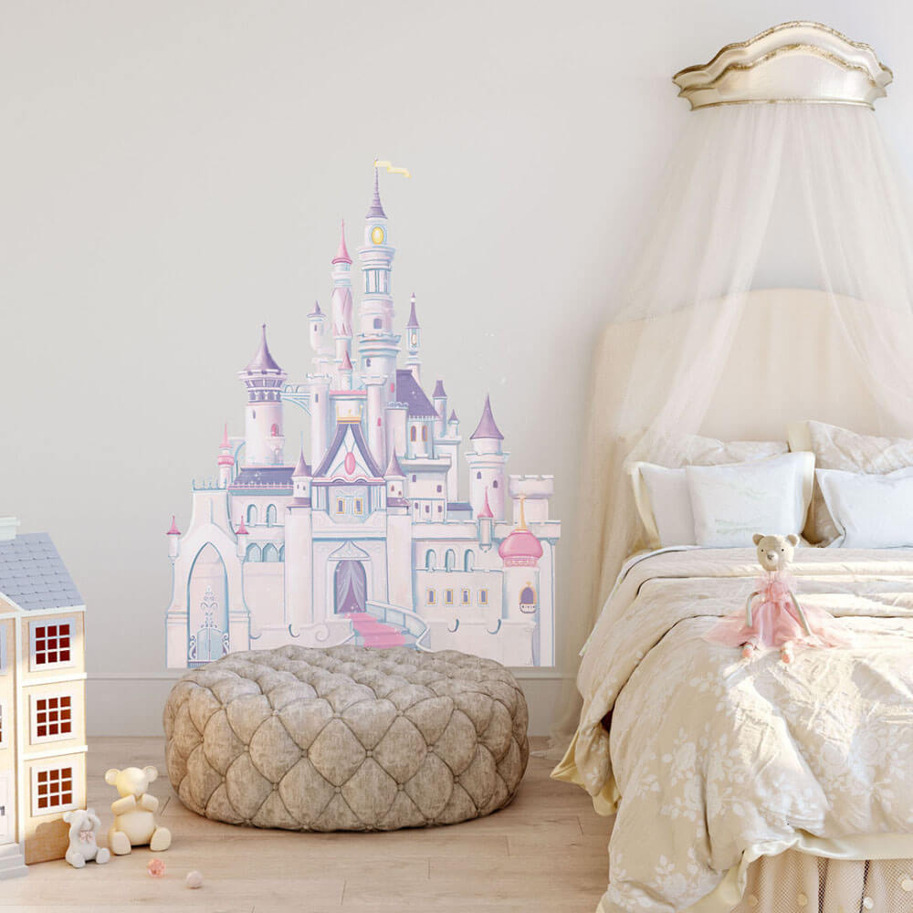 Disney Princess Castle Wall Decal Installed
