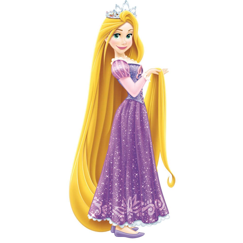 Rapunzel Giant Wall Decal w/Glitter Assembled