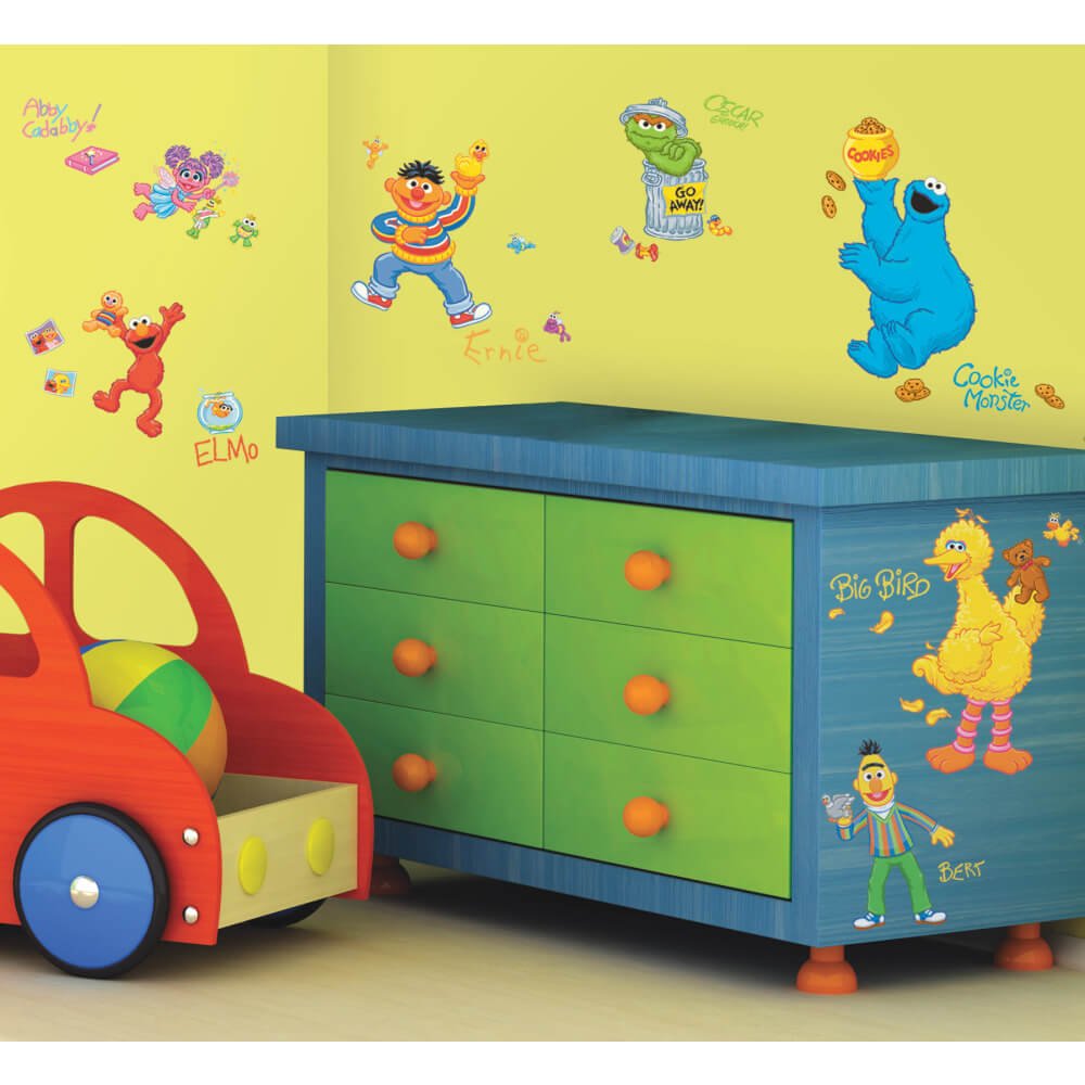Sesame Street Wall Decals Installed | Wallhogs