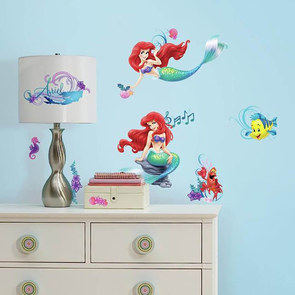 The Little Mermaid Wall Decals Installed | Wallhogs