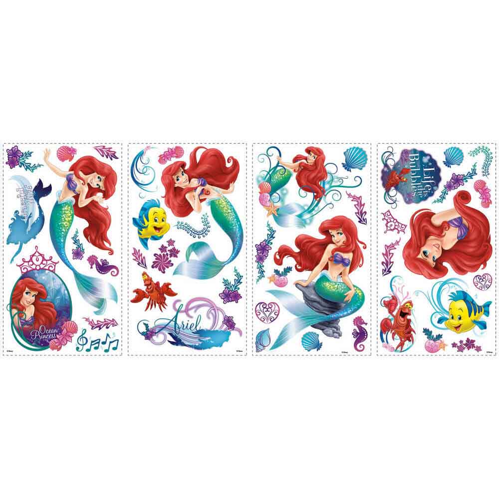 The Little Mermaid Wall Decals Printed | Wallhogs