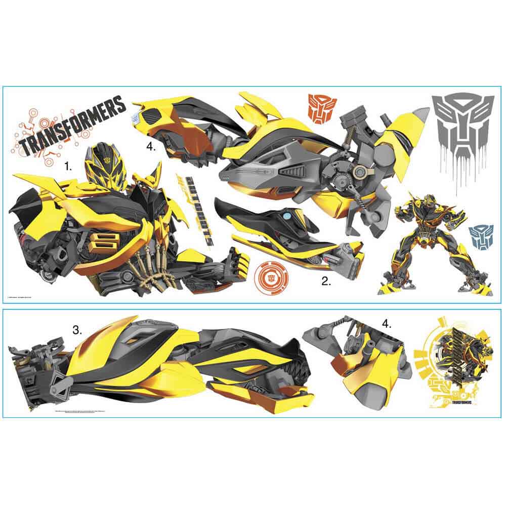 Age of Extinction Bumblebee Wall Decals Printed